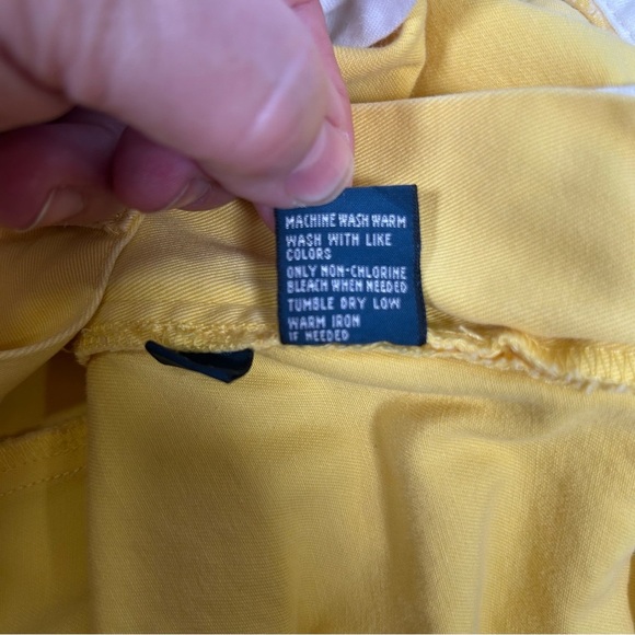 Ralph Lauren Yellow Flat Front Men's Shorts Size 34 - Picture 7 of 10